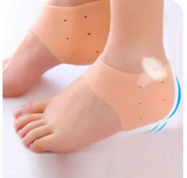 Silicone Gel Half Heel Pads (1 Pair) | Cushioned Heel Inserts for Foot Comfort & Shoe Fit