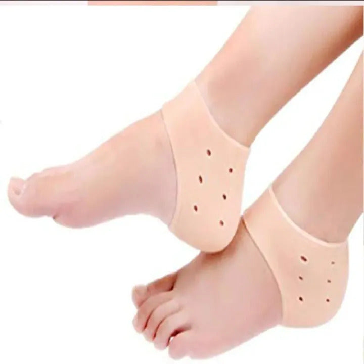 Silicone Gel Half Heel Pads (1 Pair) | Cushioned Heel Inserts for Foot Comfort & Shoe Fit