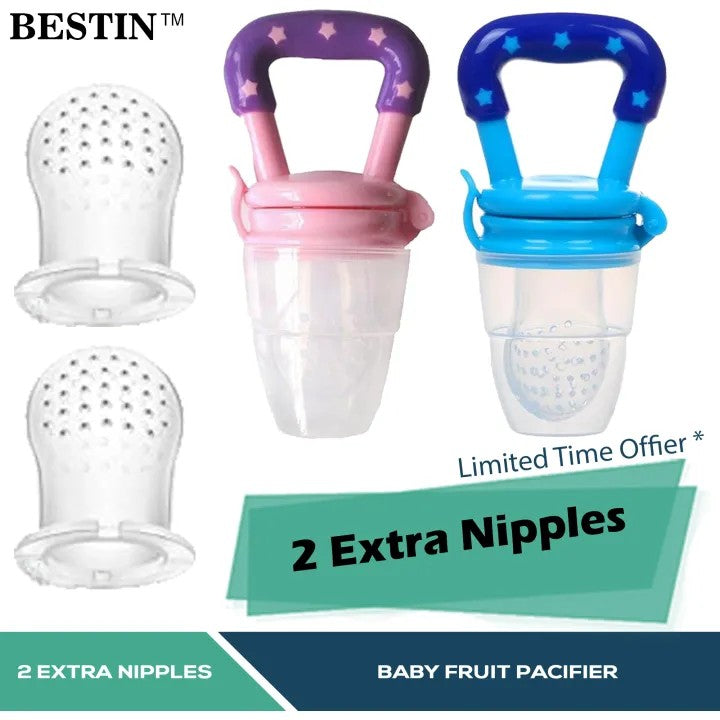 Baby Fruit Feeder Pacifier for Safe Feeding | Silicone Fresh Food Feeder for Babies & Toddlers