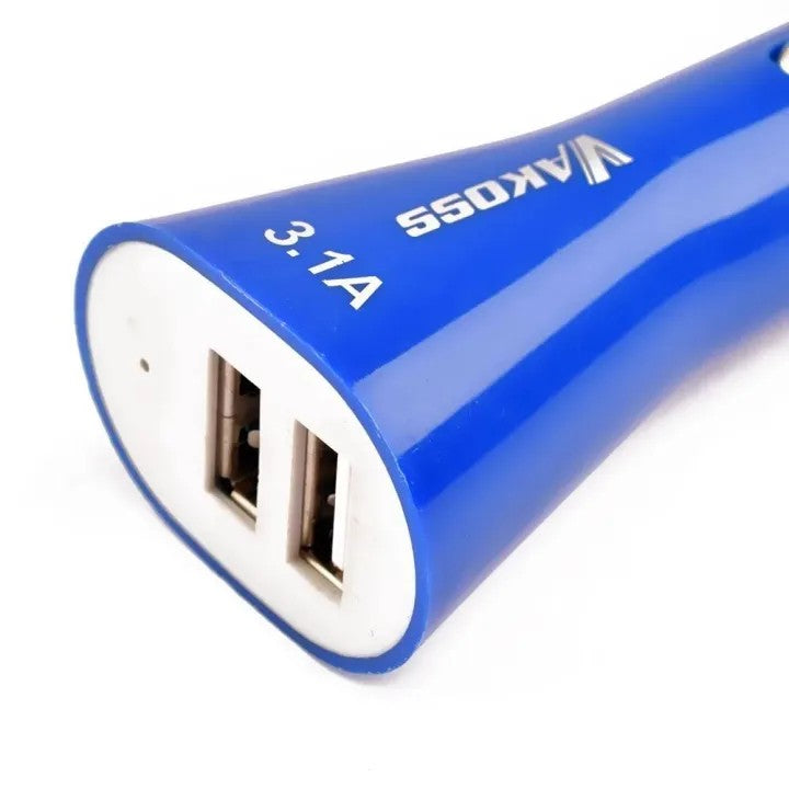 Vaks 2-Port USB Car Charger for Mobile Devices