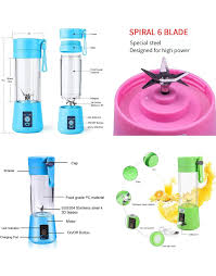6 Blade Stainless Steel Portable Blender