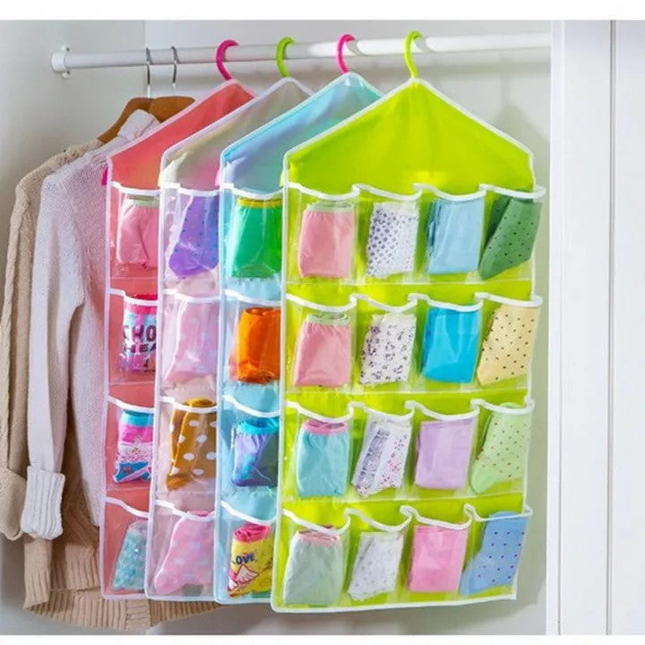 Clear Multi-Pocket Hanging Organizer