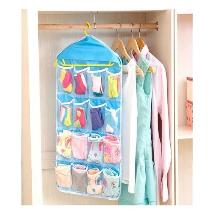 Clear Multi-Pocket Hanging Organizer