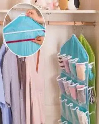 Clear Multi-Pocket Hanging Organizer