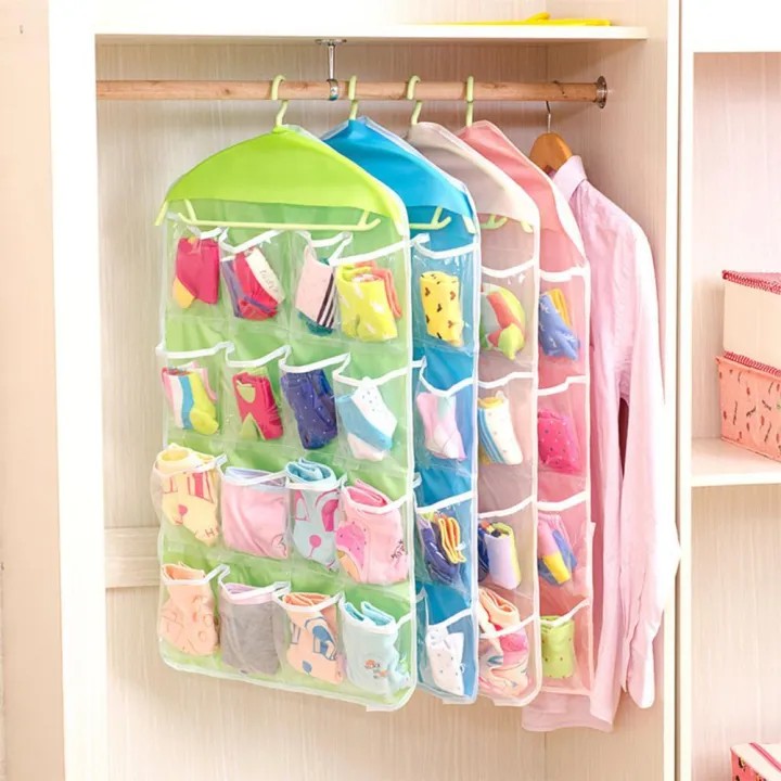 Clear Multi-Pocket Hanging Organizer