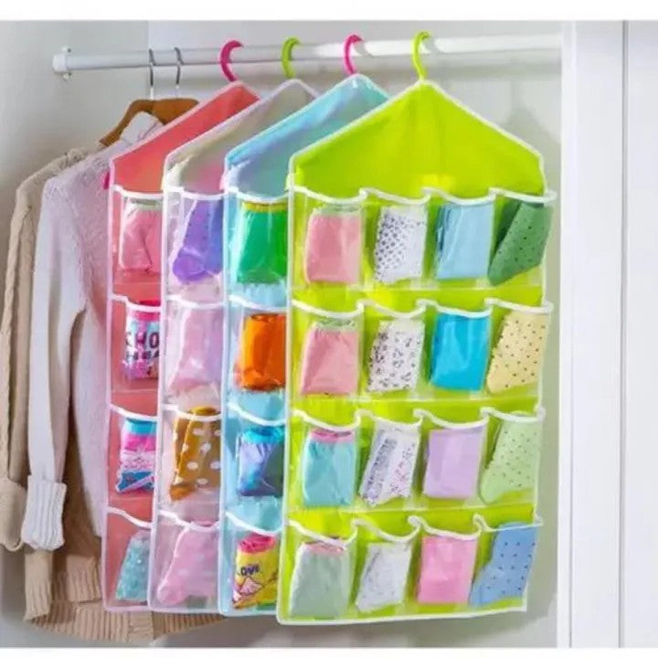 Clear Multi-Pocket Hanging Organizer