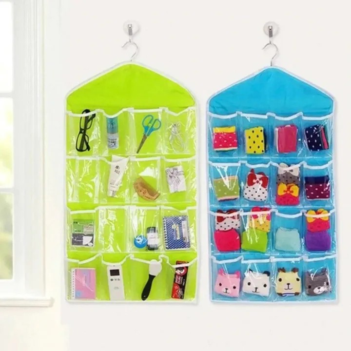 Clear Multi-Pocket Hanging Organizer