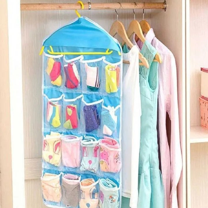 Clear Multi-Pocket Hanging Organizer