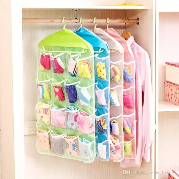 Clear Multi-Pocket Hanging Organizer