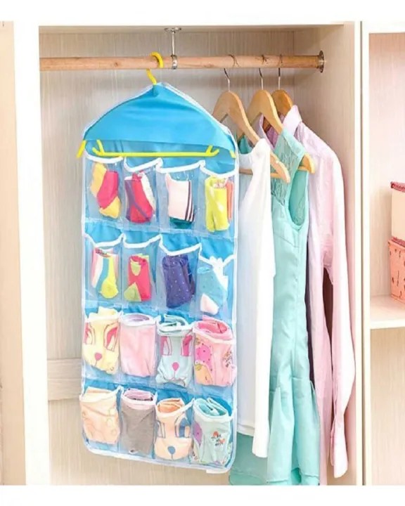 Clear Multi-Pocket Hanging Organizer