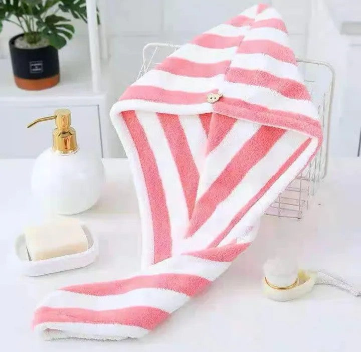 Hair Towel Cap | Quick Dry Microfiber Hair Wrap Towel for Women & Girls