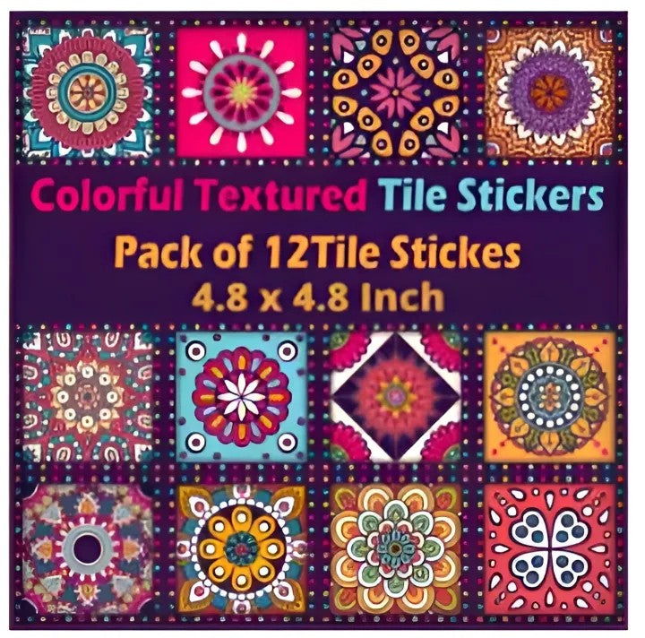Self-Adhesive Tile Stickers Pack for Home Décor