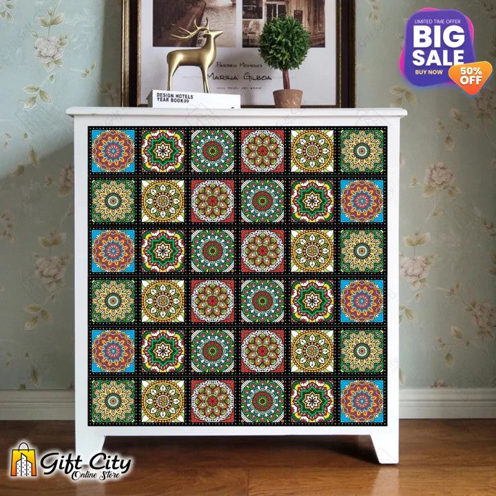 Self-Adhesive Tile Stickers Pack for Home Décor