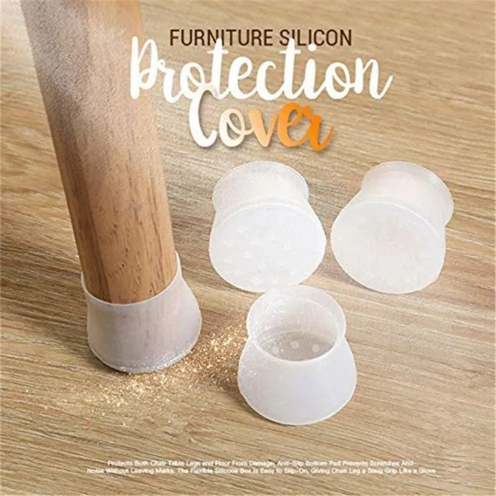 Silicone Caps for Chair & Table Legs | Anti-Scratch Furniture Leg Protectors (Set)