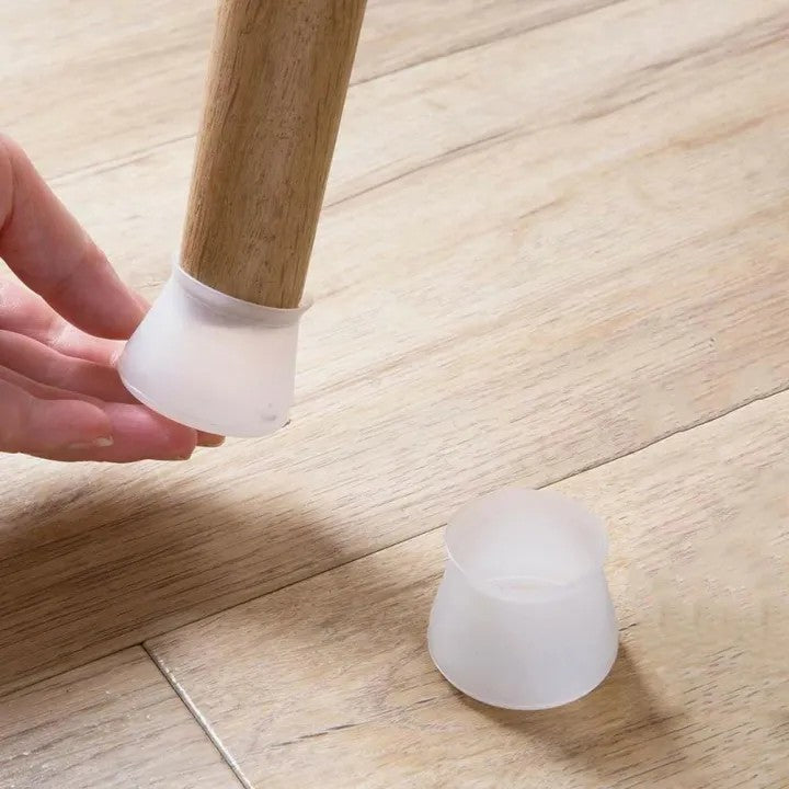 Silicone Caps for Chair & Table Legs | Anti-Scratch Furniture Leg Protectors (Set)