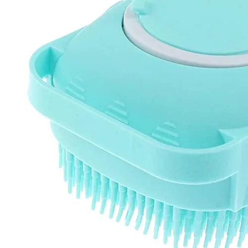 Silicone Bath & Body Brush with Soap Dispenser | Soft Exfoliating Shower Scrubber for Body Cleansing