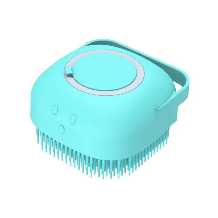 Silicone Bath & Body Brush with Soap Dispenser | Soft Exfoliating Shower Scrubber for Body Cleansing