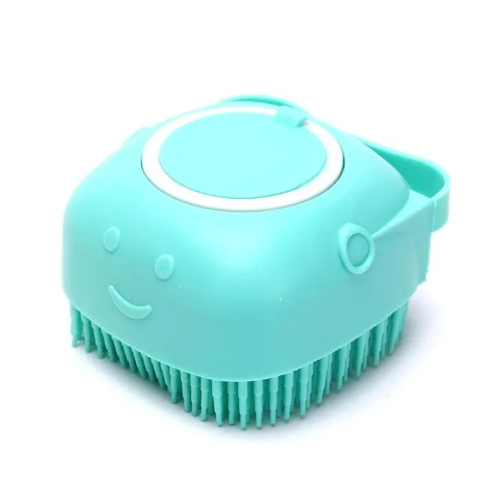 Silicone Bath & Body Brush with Soap Dispenser | Soft Exfoliating Shower Scrubber for Body Cleansing