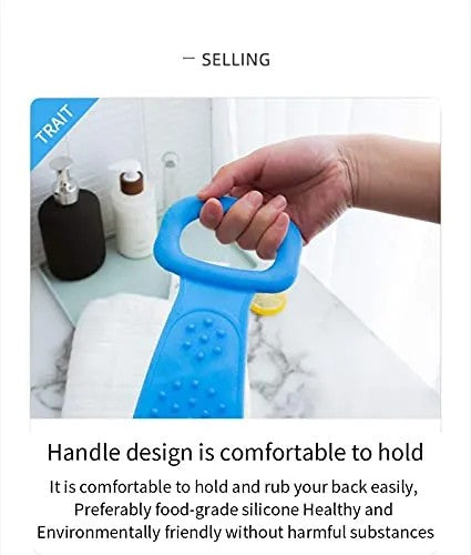 Back Scrubber Bath Belt for Shower | Exfoliating Body Scrub Belt with Handles