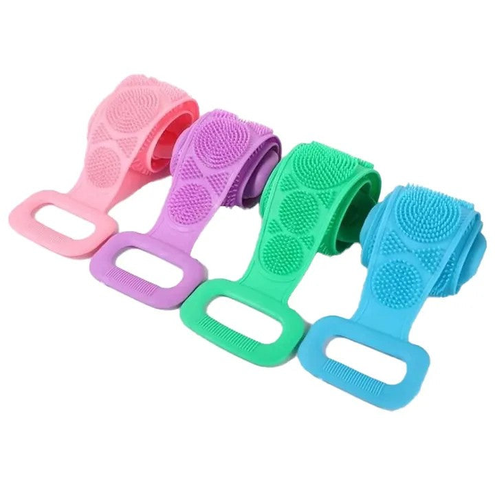 Back Scrubber Bath Belt for Shower | Exfoliating Body Scrub Belt with Handles