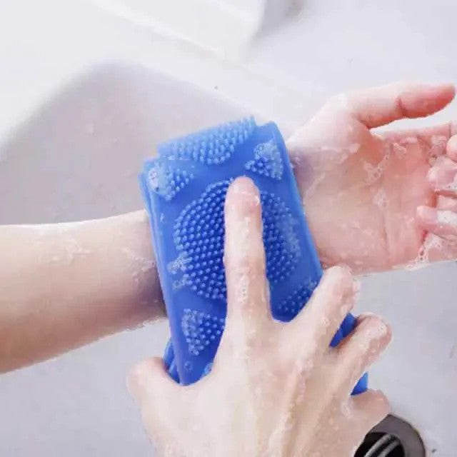 Back Scrubber Bath Belt for Shower | Exfoliating Body Scrub Belt with Handles