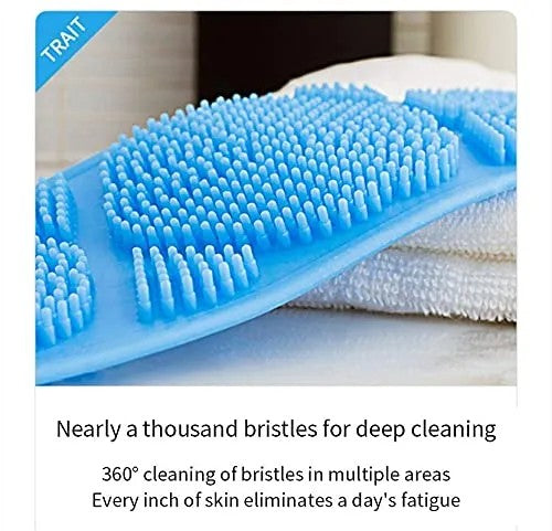 Back Scrubber Bath Belt for Shower | Exfoliating Body Scrub Belt with Handles