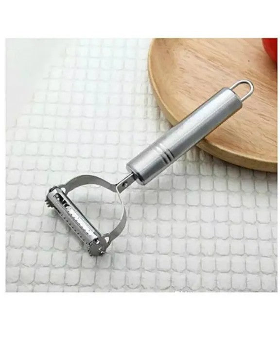 Julienne & Vegetable Peeler for Kitchen | 2-in-1 Stainless Steel Fruit & Vegetable Peeler