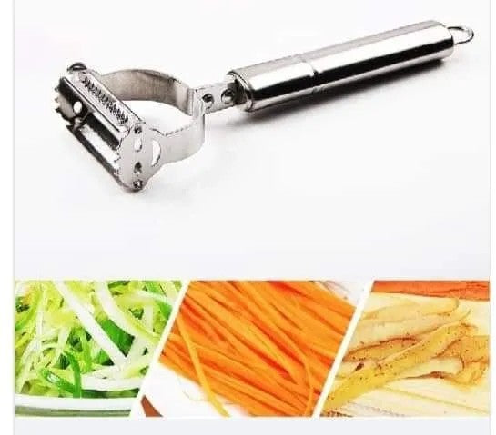 Julienne & Vegetable Peeler for Kitchen | 2-in-1 Stainless Steel Fruit & Vegetable Peeler