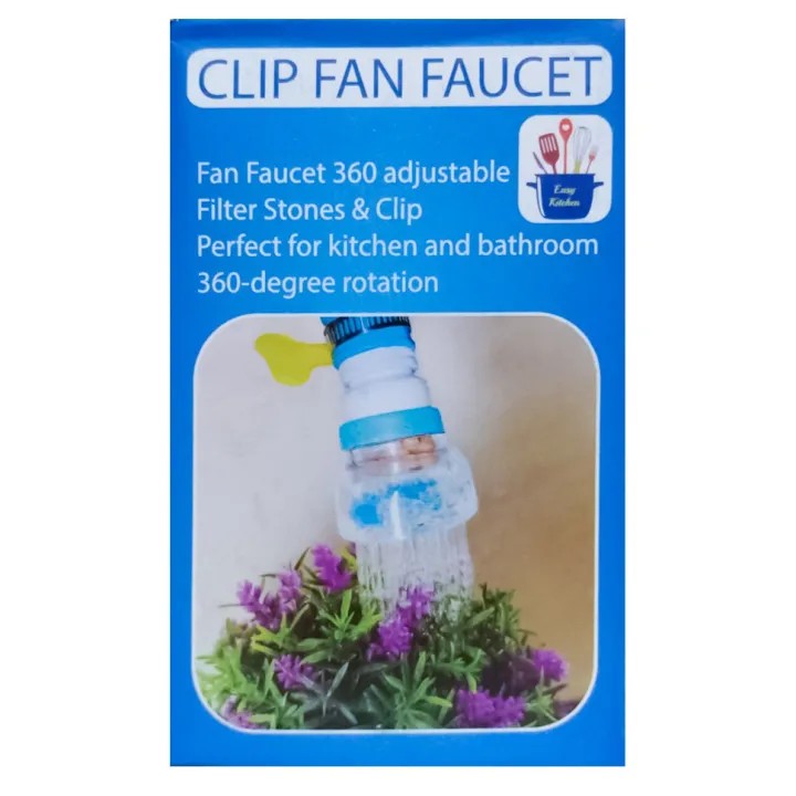 Universal Fan Faucet Nozzle for Kitchen Sink | 360° Rotating Water Saving Tap Extender