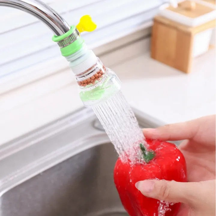 Universal Fan Faucet Nozzle for Kitchen Sink | 360° Rotating Water Saving Tap Extender