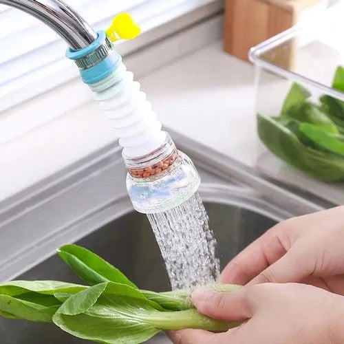 Universal Fan Faucet Nozzle for Kitchen Sink | 360° Rotating Water Saving Tap Extender