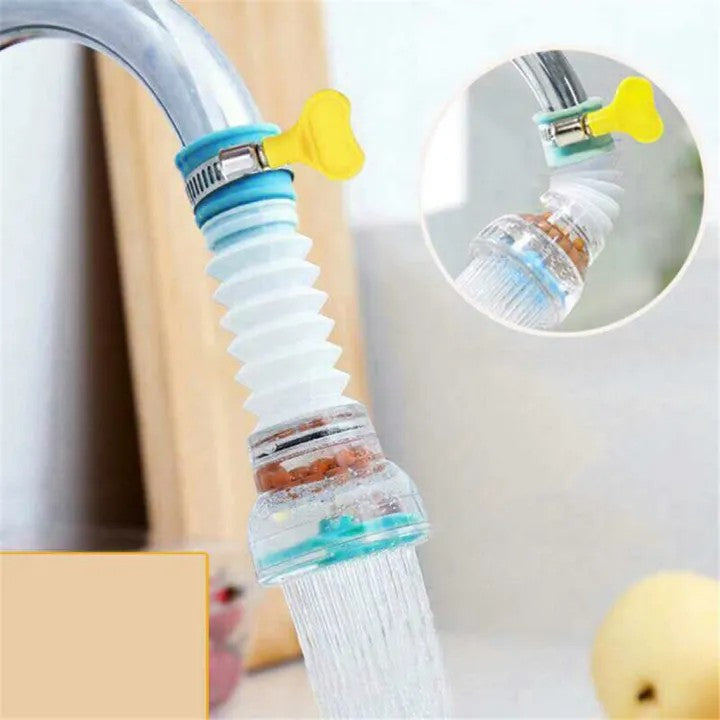 Universal Fan Faucet Nozzle for Kitchen Sink | 360° Rotating Water Saving Tap Extender
