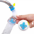 Universal Fan Faucet Nozzle for Kitchen Sink | 360° Rotating Water Saving Tap Extender