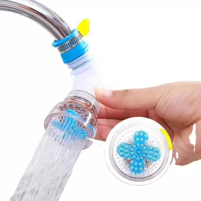 Universal Fan Faucet Nozzle for Kitchen Sink | 360° Rotating Water Saving Tap Extender