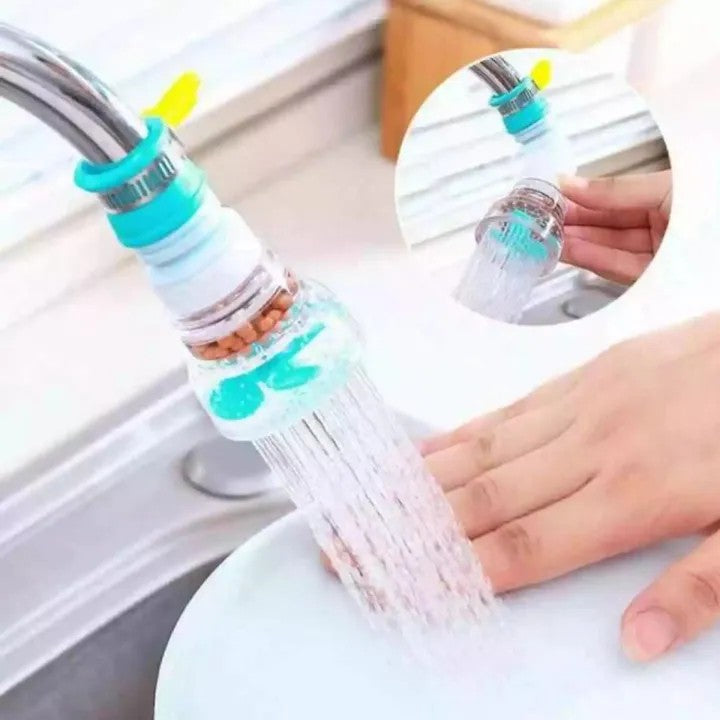 Universal Fan Faucet Nozzle for Kitchen Sink | 360° Rotating Water Saving Tap Extender