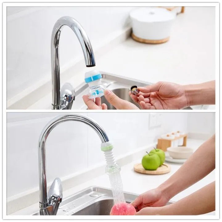 360° Faucet Nozzle Tap Extender | Universal Rotating Sink Sprayer for Kitchen & Bathroom