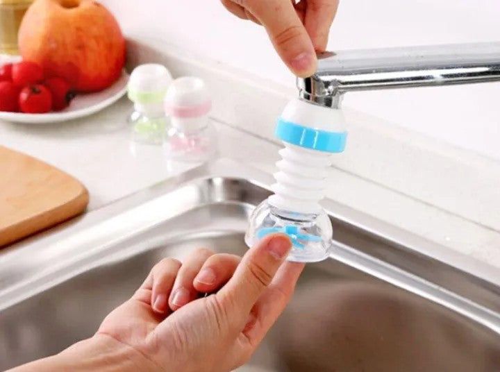 360° Faucet Nozzle Tap Extender | Universal Rotating Sink Sprayer for Kitchen & Bathroom