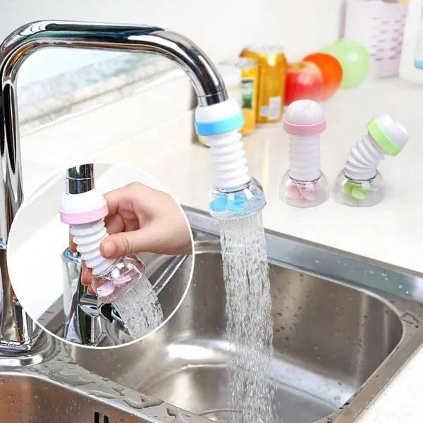 360° Faucet Nozzle Tap Extender | Universal Rotating Sink Sprayer for Kitchen & Bathroom