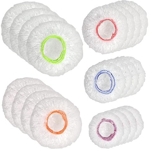 100 PCS Disposable Stretch Bowl Covers | Elastic Food Storage Covers | BPA Free