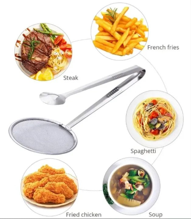 Kitchen Oil & Fry Strainer Spoon