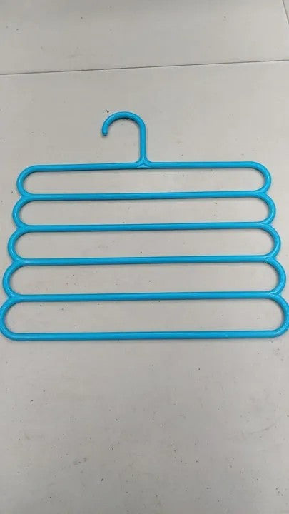 Multi-Layer Clothes HaMulti-Layer Clothes Hanger Space Saver | 5-Layer Closet Organizer for Shirts, Pants & Scarvesnger Space Saver