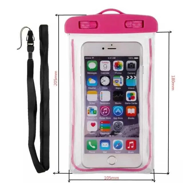 Waterproof Mobile Case for Travel & Outdoor Use | Universal Touch Screen Phone Pouch with Lanyard