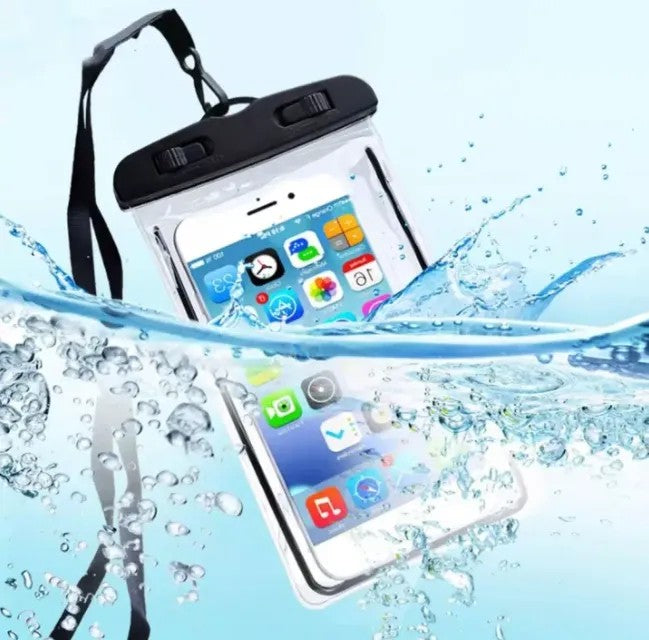 Waterproof Mobile Case for Travel & Outdoor Use | Universal Touch Screen Phone Pouch with Lanyard