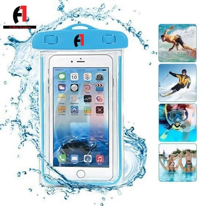 Waterproof Mobile Case for Travel & Outdoor Use | Universal Touch Screen Phone Pouch with Lanyard