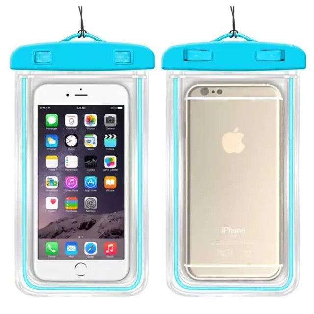 Waterproof Mobile Case for Travel & Outdoor Use | Universal Touch Screen Phone Pouch with Lanyard