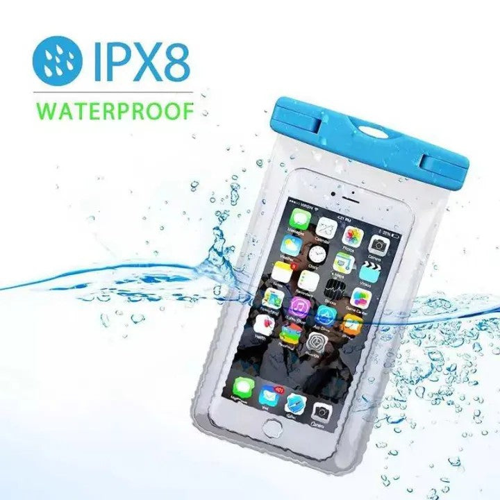 Waterproof Mobile Case for Travel & Outdoor Use | Universal Touch Screen Phone Pouch with Lanyard