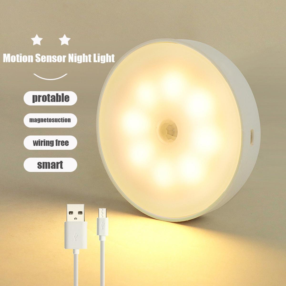 Automatic LED Motion Sensor Night Light for Dark Spaces