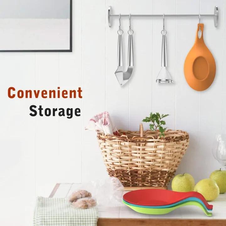 Kitchen Spoon Rest for Countertop | Heat Resistant Spoon Holder & Utensil Rest for Cooking