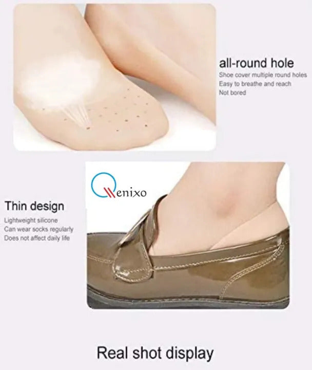 Full Silicone Gel Foot Pads for Comfort | Reusable Cushion Insoles for Men & Women