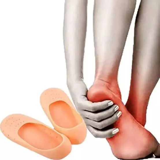 Full Silicone Gel Foot Pads for Comfort | Reusable Cushion Insoles for Men & Women